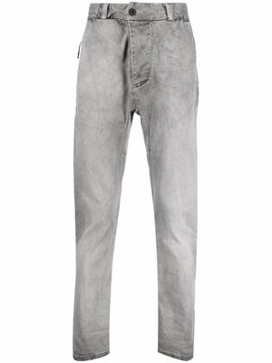 11 By Boris Bidjan Saberi drop-crotch tapered jeans - Grey