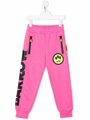 BARROW logo-print track pants - Pink