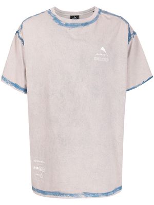 Mauna Kea painted-edge detail T-shirt - Pink