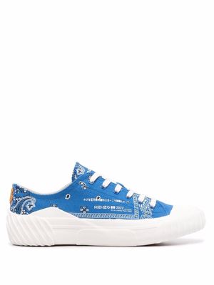 Kenzo bandana-print sneakers - Blue