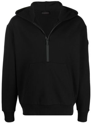 Moncler logo-print long-sleeve hoodie - Black
