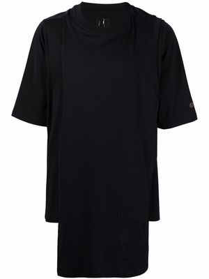 Rick Owens X Champion high-low hem T-shirt - Black
