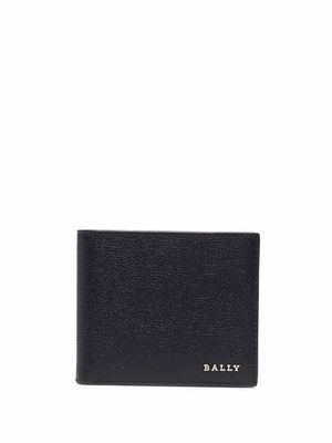 Bally logo-plaque leather wallet - Black