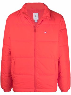 adidas stand-up collar puffer jacket - Red