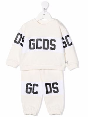 Gcds Kids logo-print tracksuit set - White