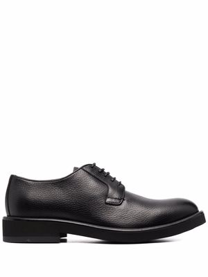 Emporio Armani lace-up leather derby shoes - Black
