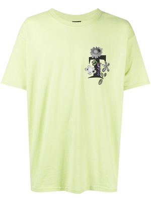 Stussy acid flowers cotton T-shirt - Green