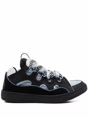 LANVIN Curb lace-up sneakers - Black