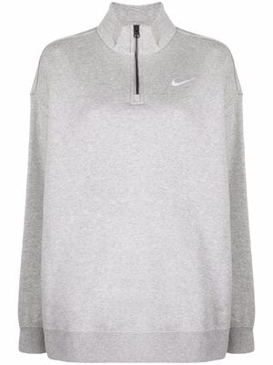 Nike logo-embroidered sweatshirt - Grey