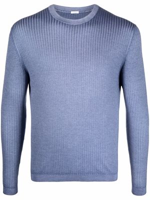 Malo ribbed cashmere-silk jumper - Blue