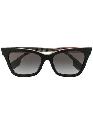 Burberry Eyewear Elsa Vintage-Check sunglasses - Black