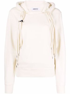 AMBUSH multi-cord cotton hoodie - Neutrals