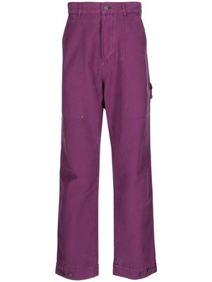 Palm Angels patch pocket denim trousers - Purple