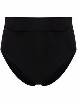Y-3 logo-print bikini bottoms - Black