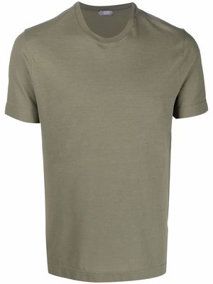 Zanone short-sleeved cotton T-shirt - Green