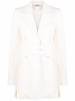 Nina Ricci belted oversized blazer - White