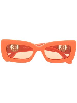 Burberry Eyewear logo-plaque tinted sunglasses - Orange