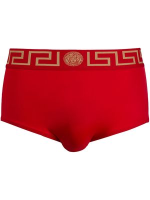 Versace Greca-print swimming trunks - Red