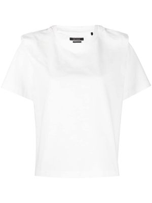 Isabel Marant Zelitos pleat-detail T-shirt - White
