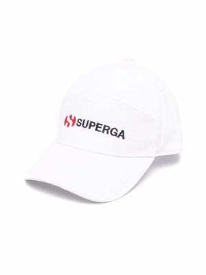 Superga Kids embroidered-logo cap - White