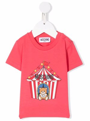Moschino Kids graphic-print cotton T-shirt - Pink