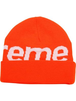 Supreme big logo beanie - Orange