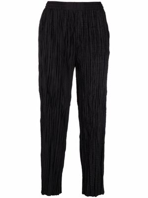 MCQ micro-pleated design trousers - Black