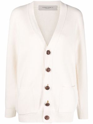 Golden Goose V-neck button-fastening cardigan - White