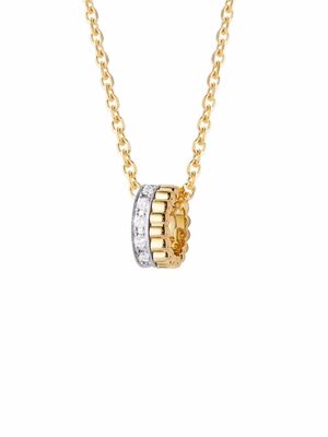 Boucheron 18kt yellow and white gold Quatre Radiant diamond mini pendant