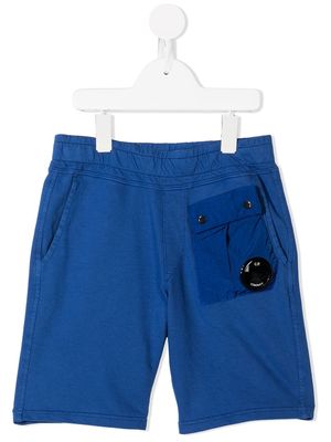 C.P. Company Kids micro-lens shorts - Blue