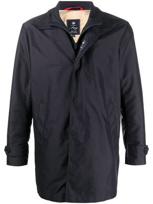 Fay two-layer single-breasted coat - Blue