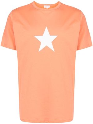 agnès b. Brando star-print T-shirt - Orange