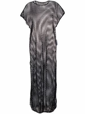 Dsquared2 cotton-mesh long dress - Black