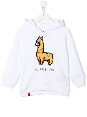 Mostly Heard Rarely Seen 8-Bit graphic-print cotton hoodie - White