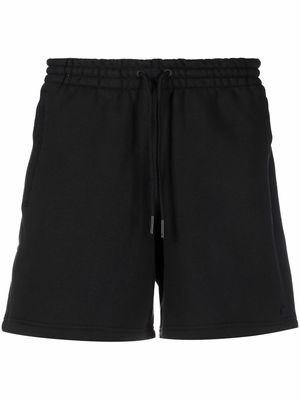 adidas logo patch track shorts - Black