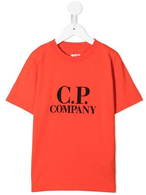 C.P. Company Kids logo-print T-shirt - Orange