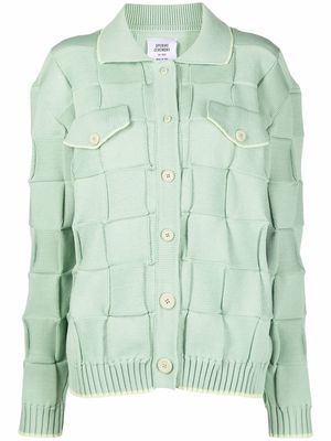 Opening Ceremony woven knitted cardigan - Green