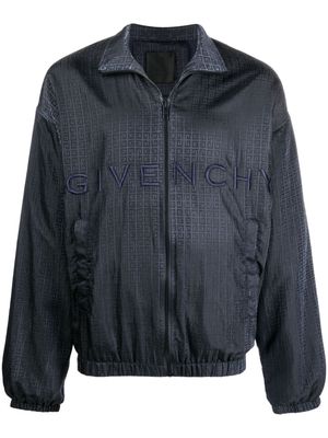 Givenchy 4G-print logo embroidered jacket - Blue