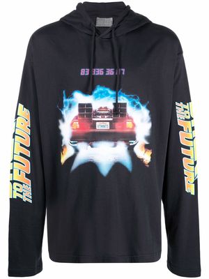 VTMNTS Back to the Future print hoodie - Blue