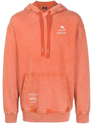 Mauna Kea chest logo-print hoodie - Orange