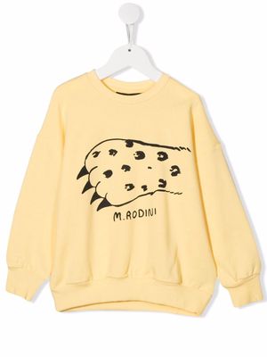 Mini Rodini graphic-print sweatshirt - Yellow