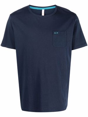 Sun 68 short-sleeve cotton T-shirt - Blue