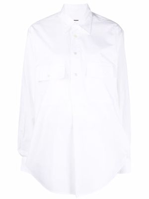 Plan C chest-pocket cotton shirt - White