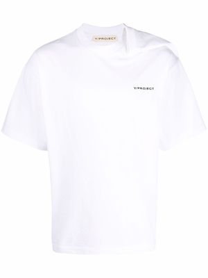Y/Project logo-print T-shirt - White