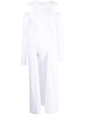 Dion Lee cut-out detail bodysuit - White