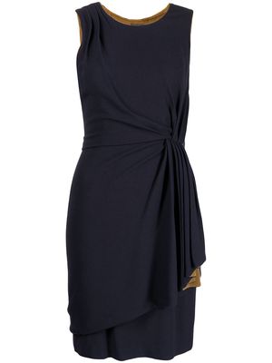 Fendi Pre-Owned 2010s pleat-detail dress - Blue