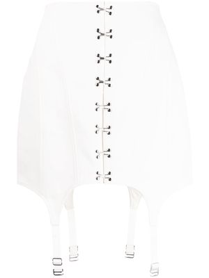 Dion Lee corset-style garter skirt - White