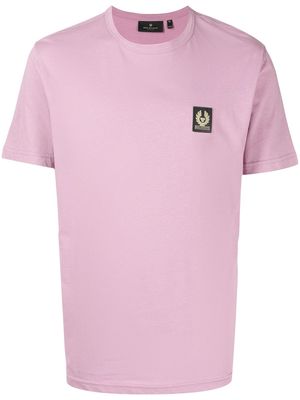 Belstaff logo patch short-sleeve T-shirt - Purple