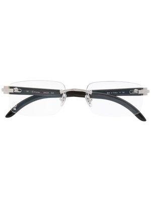 Cartier Eyewear C Décor rimless glasses - Black