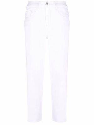 7 For All Mankind Malia high-waisted straight-leg jeans - White
